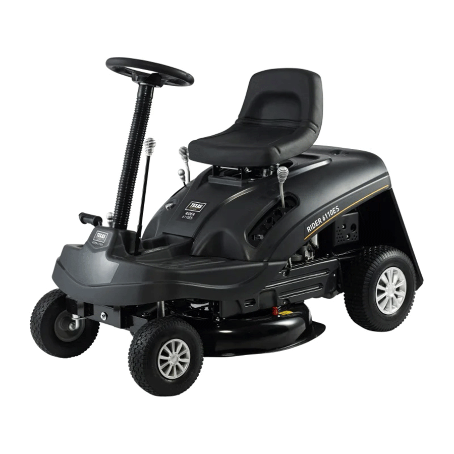 Texas Benzin-Aufsitzmäher Rider 7600 2 in 1 mit Mulch-Kit