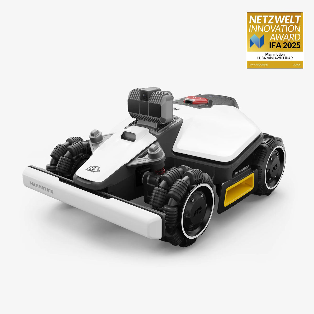 Mammotion LUBA Mini AWD LiDAR Mähroboter für 1500m² Rasenflächen