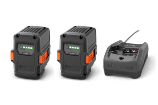 Husqvarna Akku Starter-Set 2x B140 Akkus 1x C80 Ladegerät